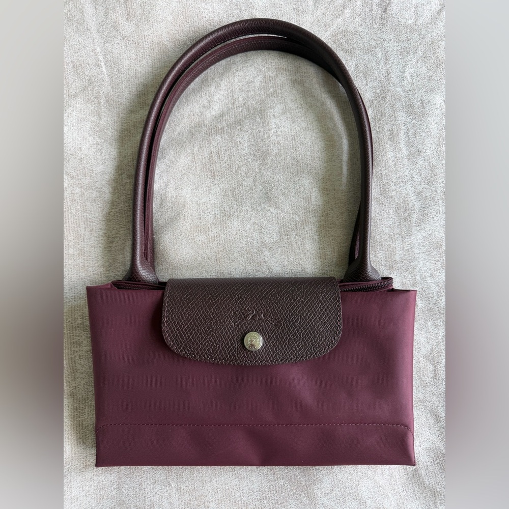 Longchamp Le Pliage Green Tote Large - Burgundy